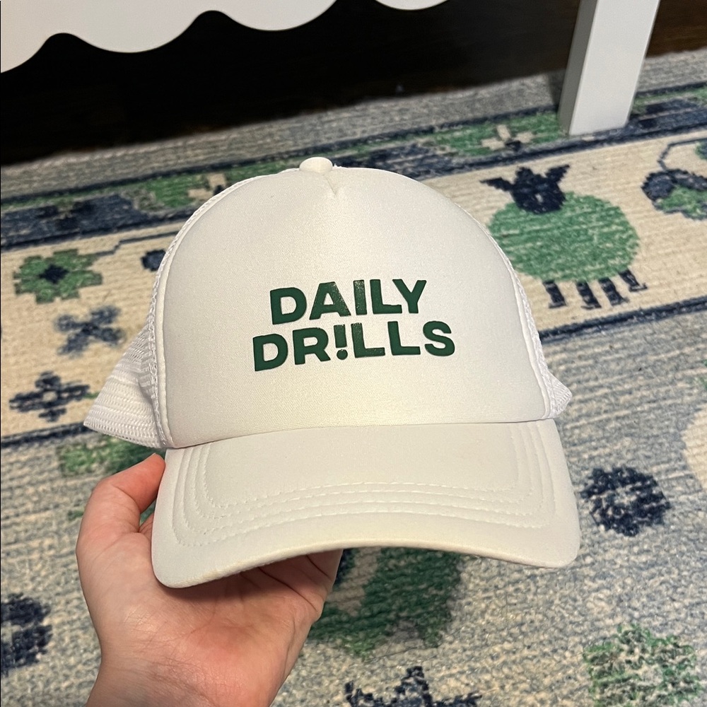Daily Drills White Trucker Hat